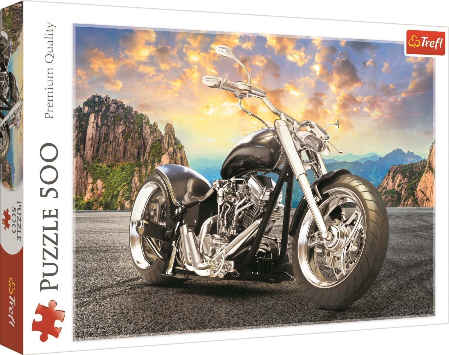 Trefl Puzzel 500 stuks Zwarte motorfiets 37384