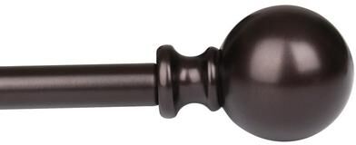 UTOPIA ALLEY 3/4 Inch Curtain Rod - Curtain Rods For Windows, Adjustable Drapery Rod