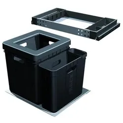 Franke Kehrichtsystem -Sorter Serie 350 Varia für BLUM / GRASS / HETTIC, Abfalleimer, Schwarz
