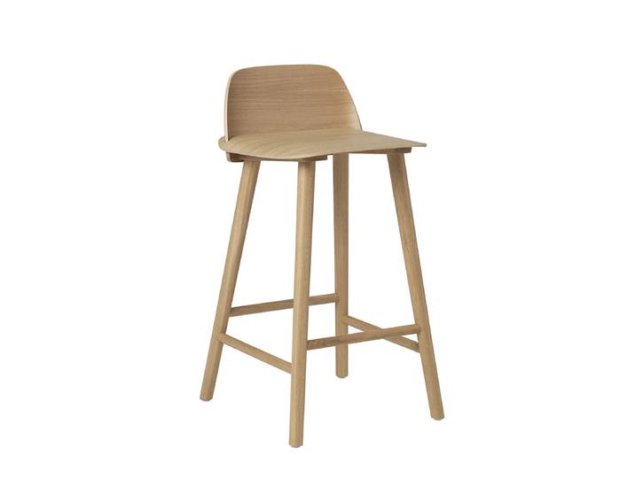 Muuto - Nerd Barhocker H 65 cm, Eiche