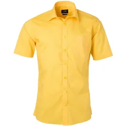 Kurzarm Hemd "JN680" - M - yellow