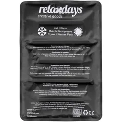 Relaxdays Großes Kühlpad in Schwarz Weiß,Schwarz