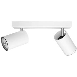 Philips Deckenstrahler Spot Kosipo, GU10-Fassung, 2-flammig, weiß, dreh- und schwenkbar