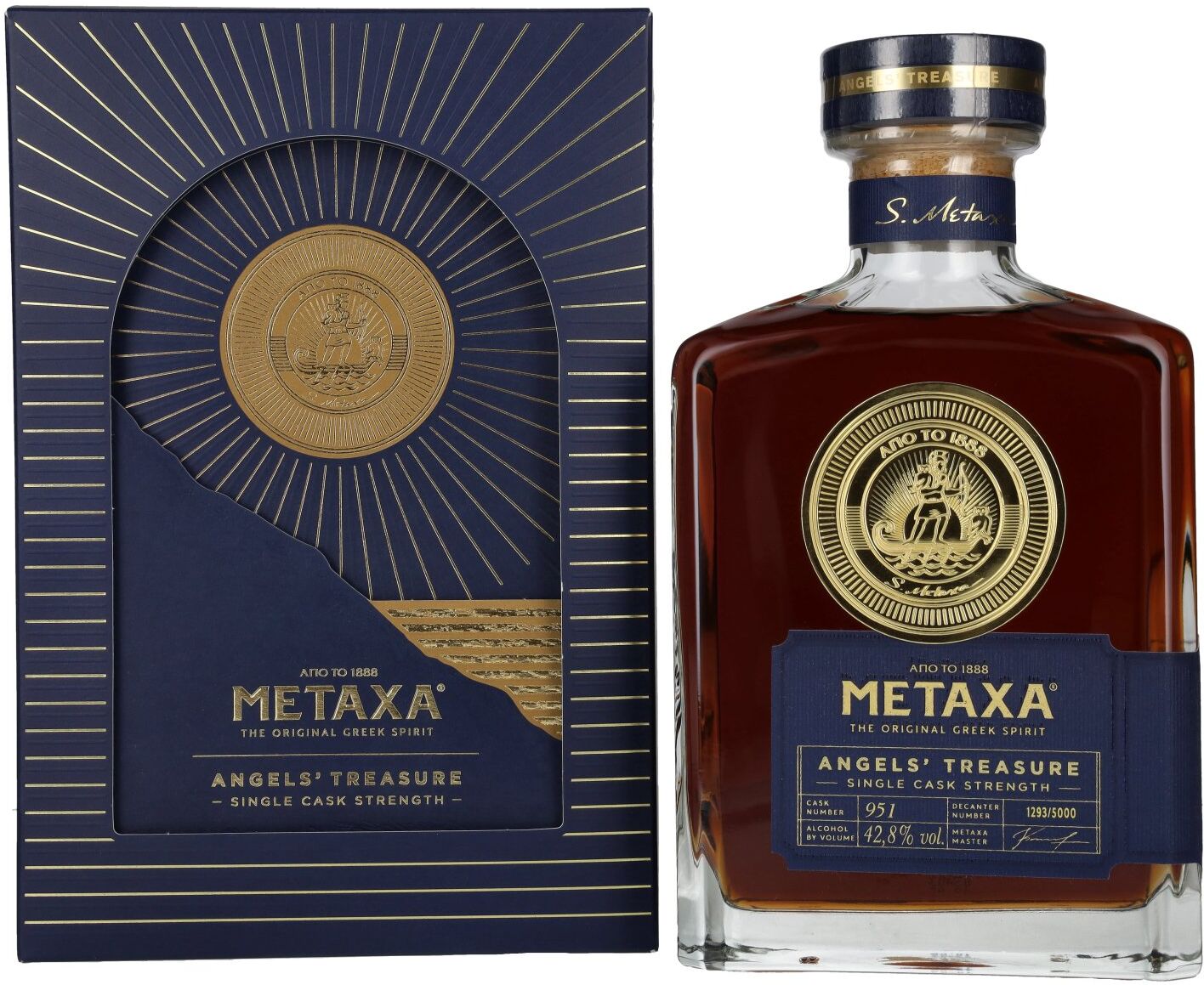Metaxa Angels' Treasure Single Cask Strength 42,8% Vol. 0,7l in Geschenkbox