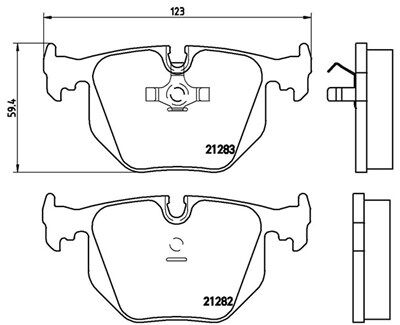 Magneti Marelli Bremsbelagsatz, Scheibenbremse 363700406016 Für Maserati Bmw