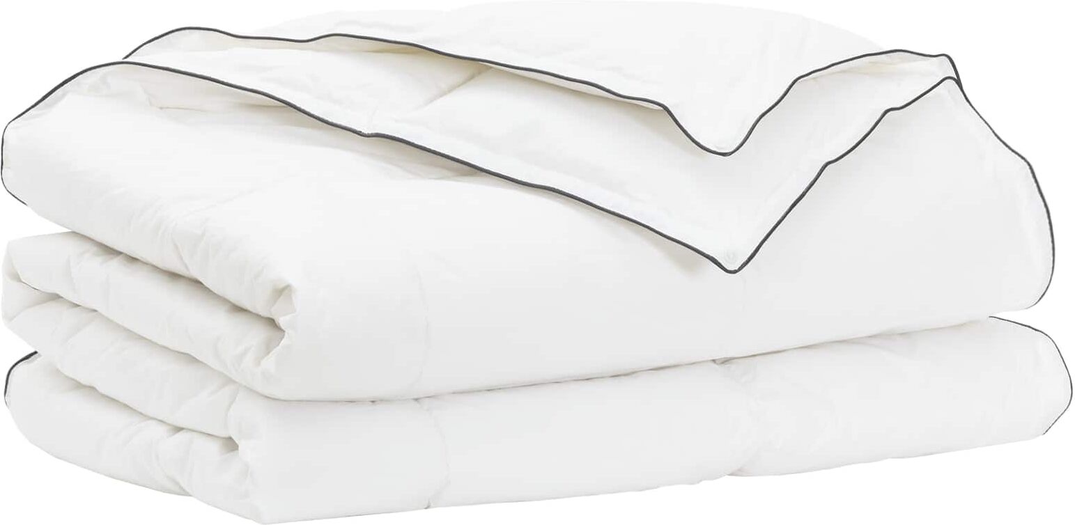 vidaXL Ensemble de Duvet 3 pc Blanc Bambou