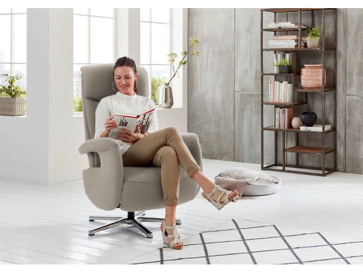 Die PlanBar Relaxsessel MP-RS18073, 360° drehbar, inkl. man. Kopfpolsterverstellung u. Relax-Funktion