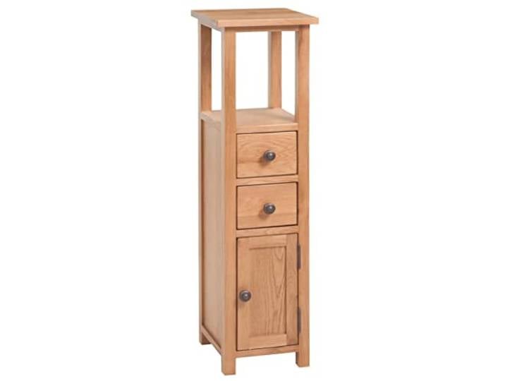 vidaXL Eckschrank 26x26x94 cm Massivholz Eiche