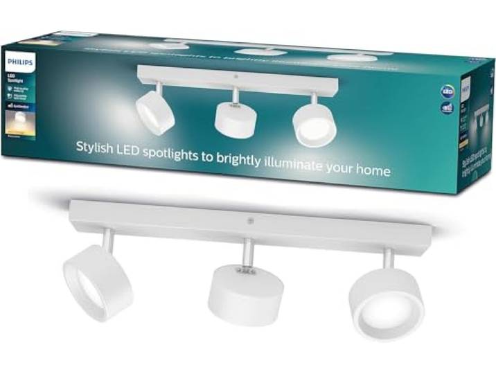 Philips\, spot Bracia 3x5.5W\, blanc chaud 2700K\, Blanc