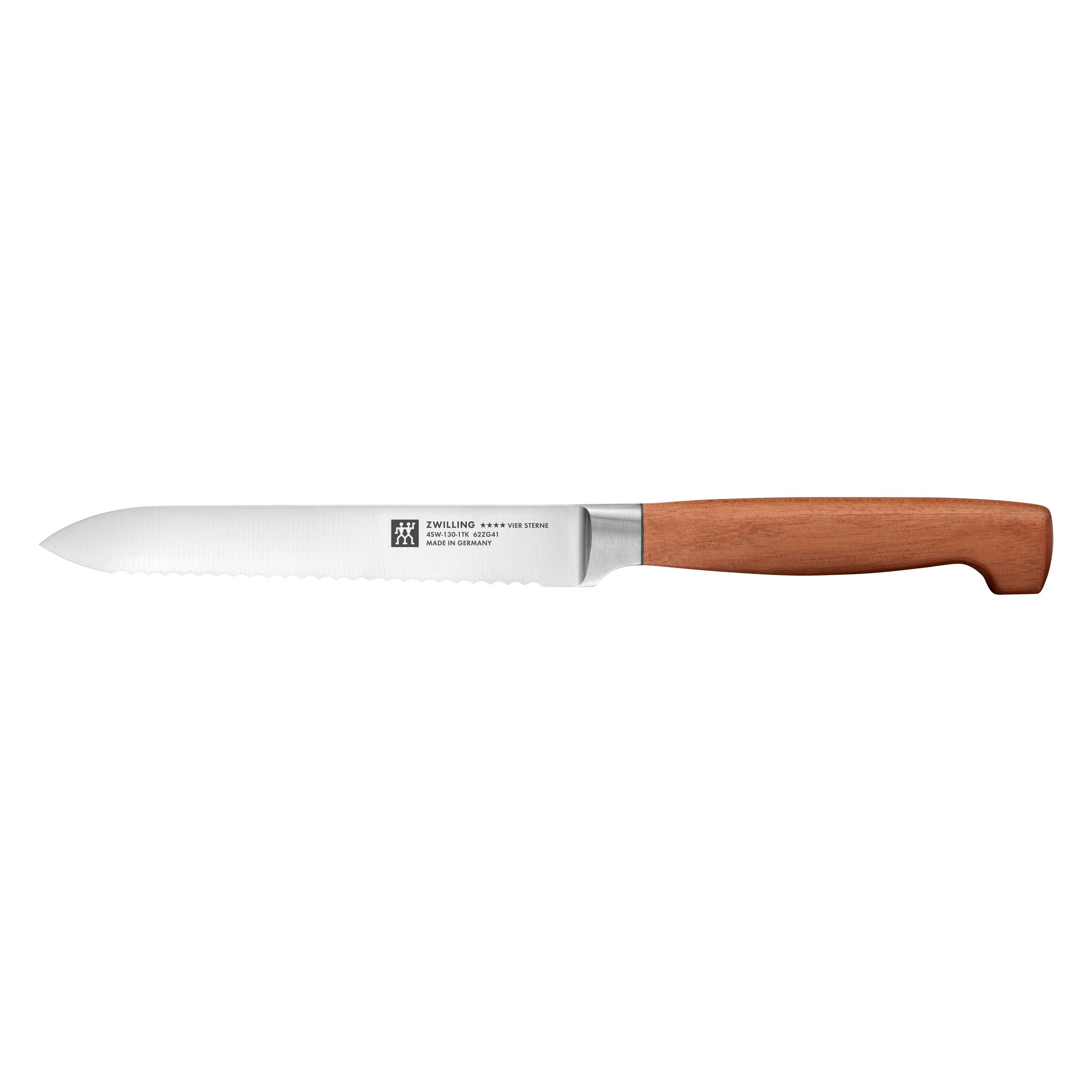 Zwilling - VIER STERNE Wood Utility Knife - Serrated Edge - 13 cm (13 cm) (1035161)