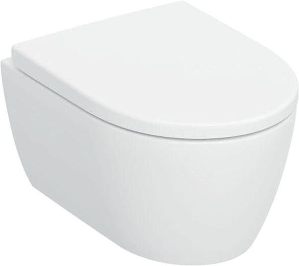 Geberit iCon Wand-Tiefspül-WC 503049JT1 35,5x49cm, verkürzte Ausladung, mit WC-Sitz, weiß matt