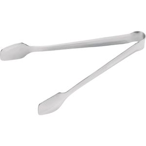 Böttcher-AG Zuckerzange Zangenende abgerundet, Edelstahl, silber, 11 cm, 6 Stück