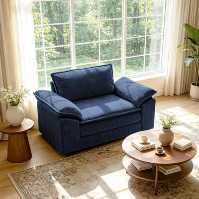 DREAMSIDEA Modern Corduroy Accent Chair Upholstered Armchair