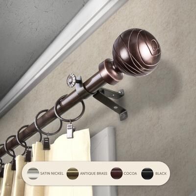 InStyleDesign Desmond Adjustable Curtain Rod