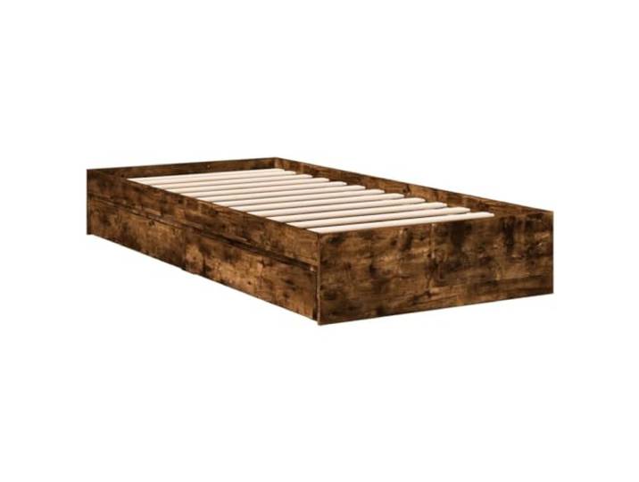 vidaXL Bettgestell mit Schubladen Räuchereiche 100x200cm Holzwerkstoff