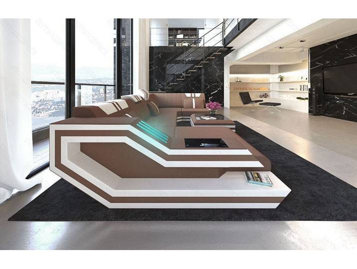 Couchlandschaft Ravenna U-Form in Stoff