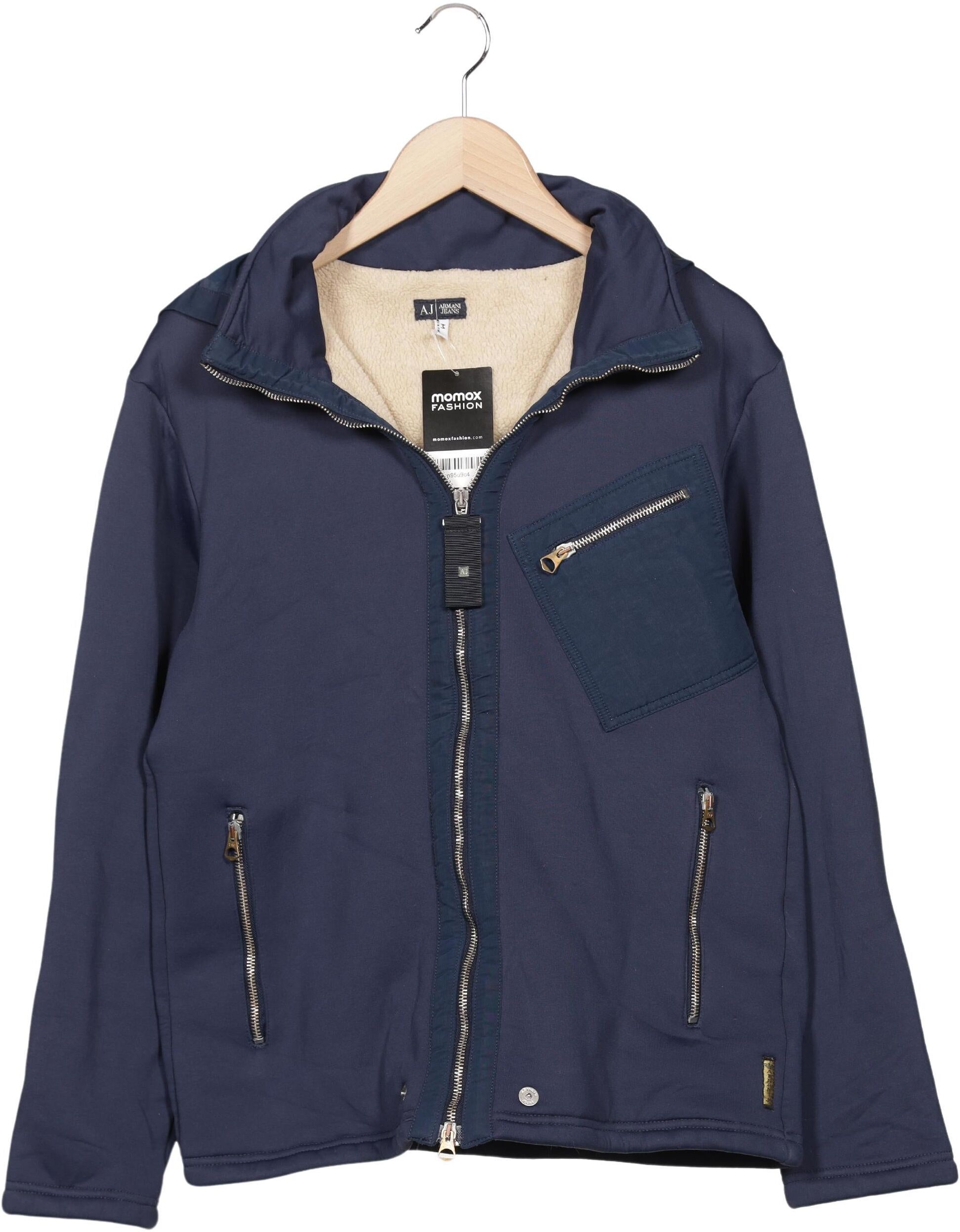 Giorgio Armani Jeans Herren Jacke, Marineblau, Gr. M, Synthetik - Second Hand