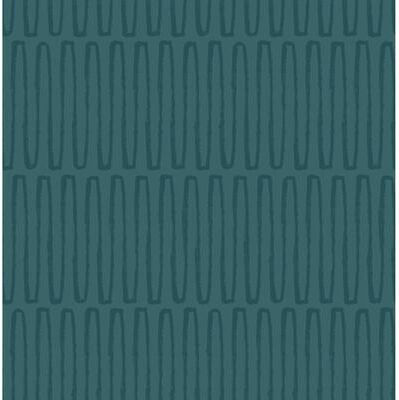 A-Street Prints Lars Teal Retro Wave Wallpaper
