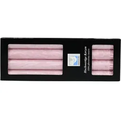 Kerzenfarm Hahn Stearin-Stabkerze-Set rosa (4St)
