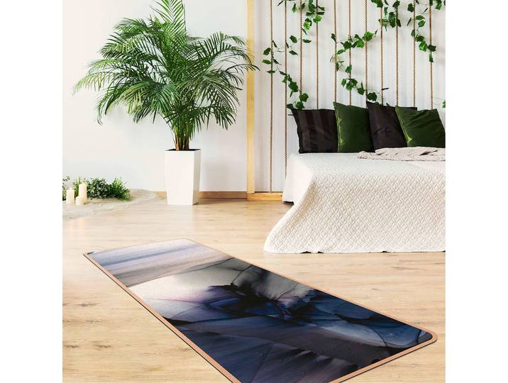 Tapis de yoga Violettes 183 x 61cm Mauve