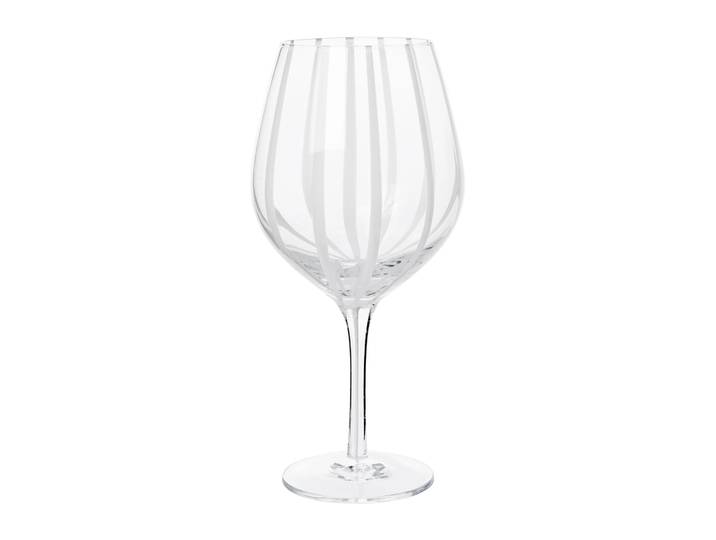 Broste Copenhagen Stripe rodewijnglas 65 cl Clear-white stripes