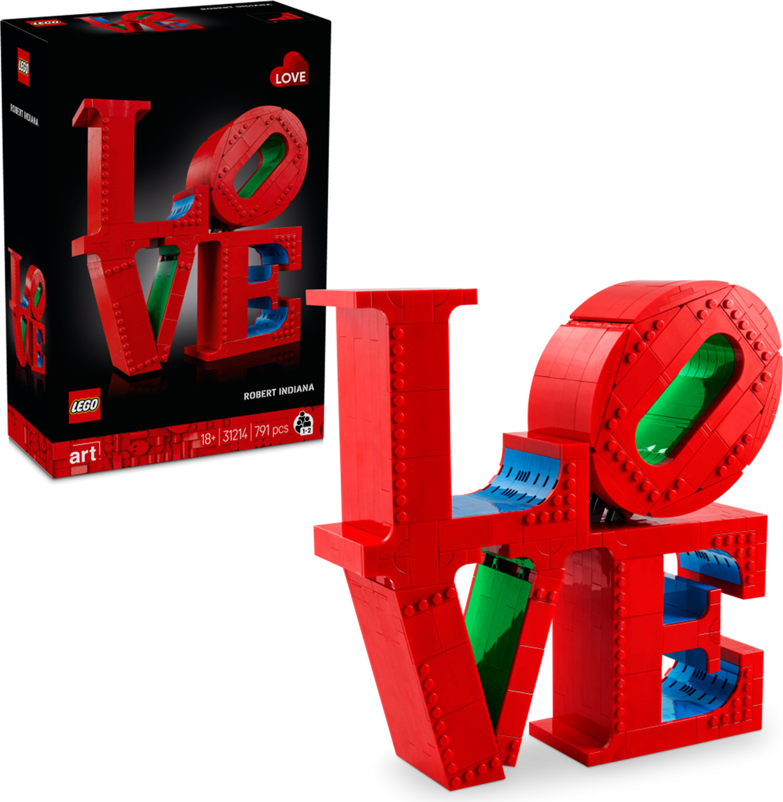LEGO Art LOVE Pop Art Sculptuur 31214