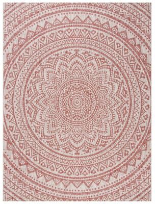 SAFAVIEH Courtyard Fran Mandala Indoor/ Outdoor Waterproof Patio Backyard Rug