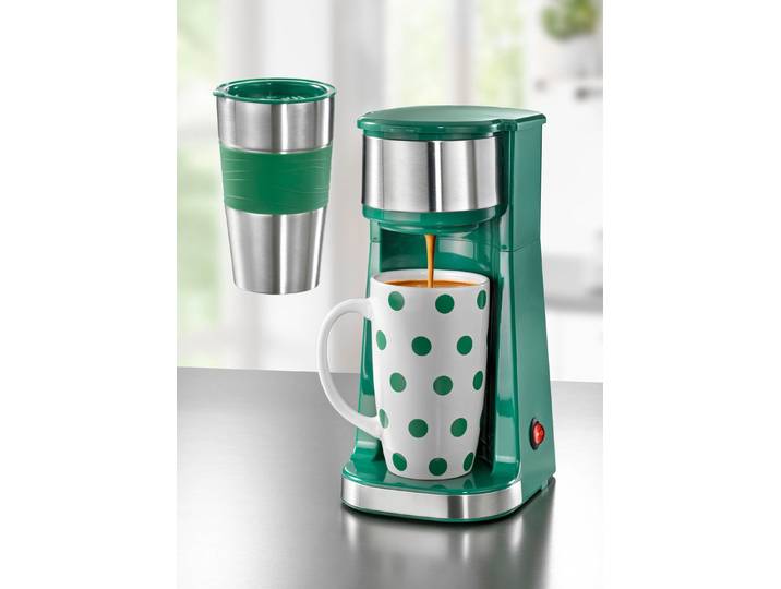 Kaffeemaschine für handelsübliche Kaffeepads und losen Kaffee, Grün