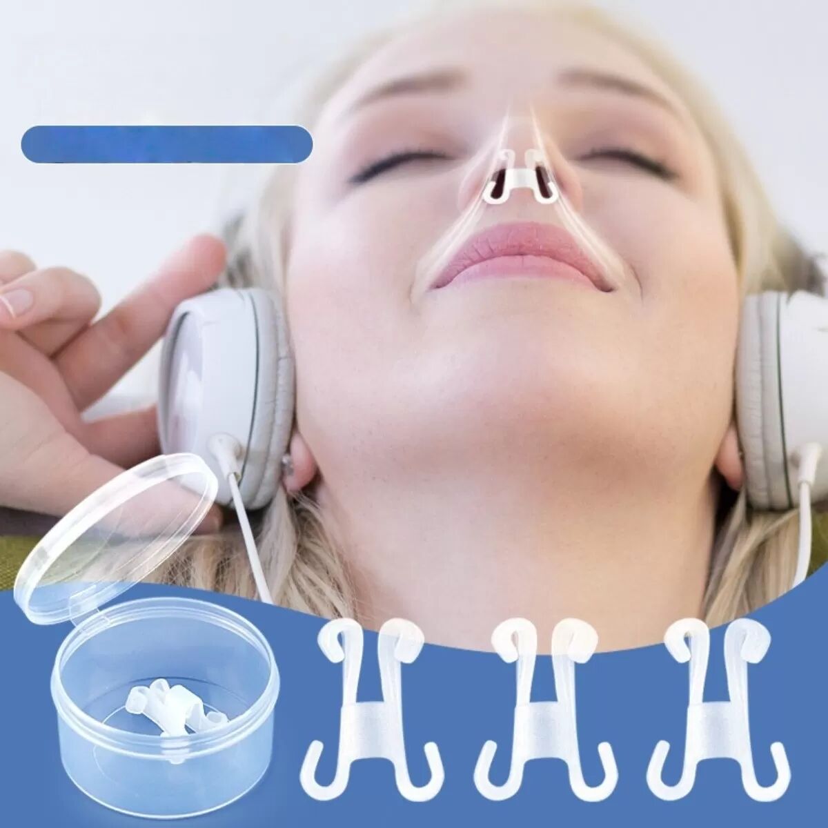INF Haken-Nasendilatator 4er-Set – Anti-Schnarch-Nasenventile für müheloses Atmen