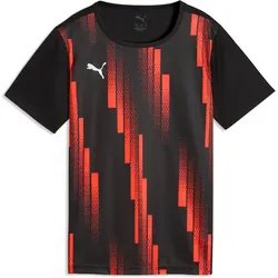Puma, Herren, Sportshirt, individualRISE Graphic Jersey jr (152), Schwarz