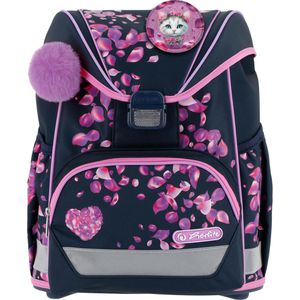 Herlitz Schulranzen UltraLight Blossom Dance, 1. - 4. Klasse, schwarz / pink, für Mädchen
