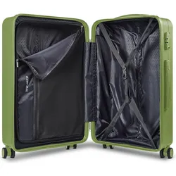 Travelite Pacific 4 Rollen Trolley M 67 cm, Koffer, Grün