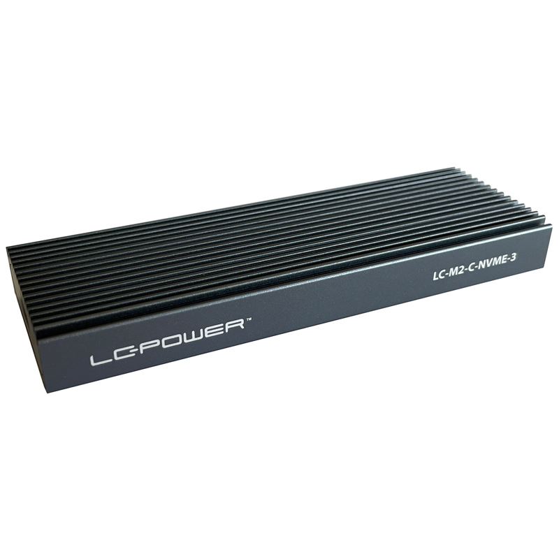 LC-Power USB-C 3.1 externes Gehäuse für M.2 (2280/2260/2240/2230) (LC-M2-C-NVME-3)