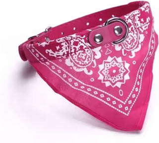 Inspire Curations CharmingPaws Adjustable Pet Bandana Collar rrd 10x30cm