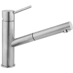 Herzbach Design iX Spültischarmatur 17136000209 Edelstahl, Niederdruck, Auslauf 21,5 cm