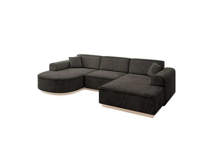 WOHNLANDSCHAFT ARRIO-U1 303x171x83 cm Schwarz