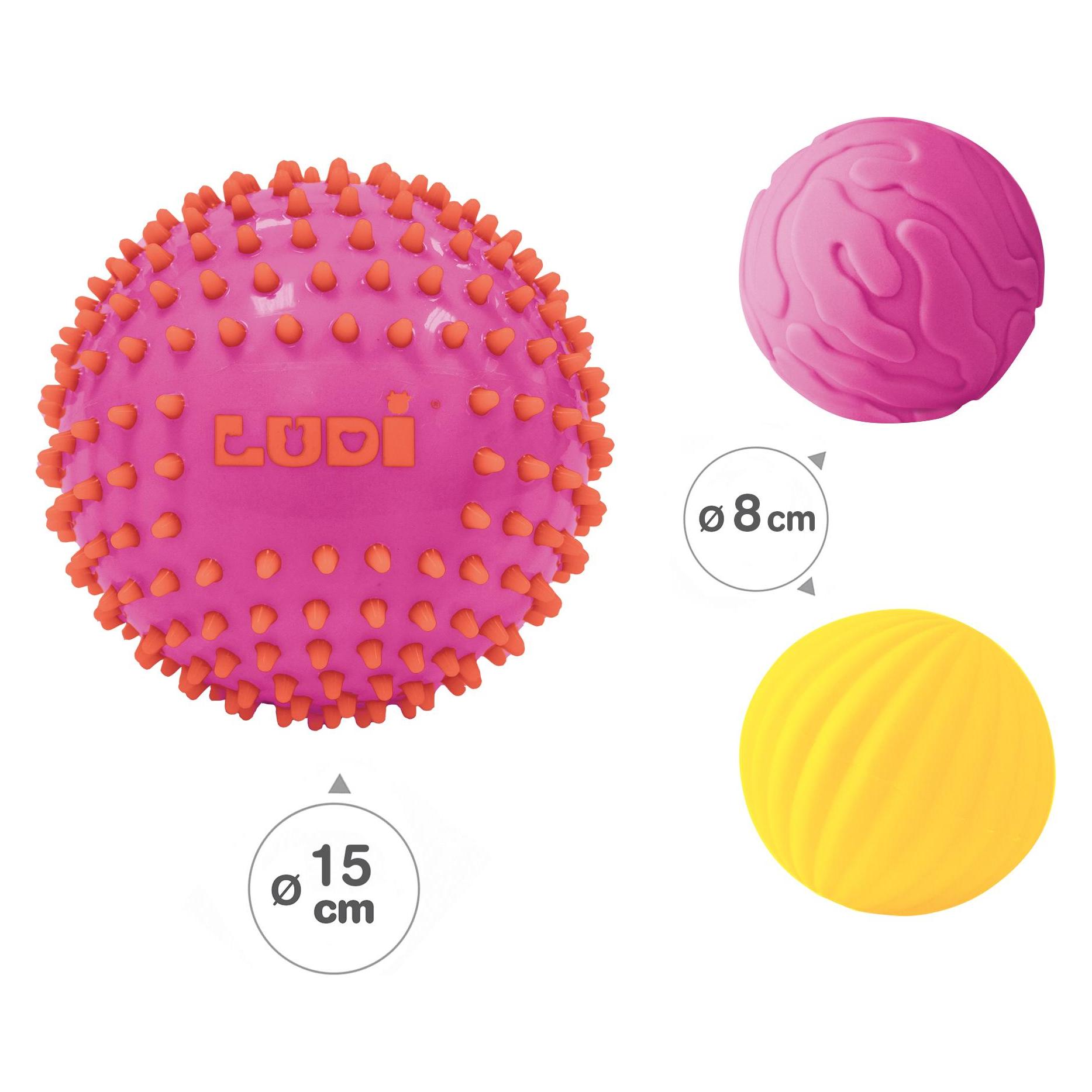LUDI Sensory ball set - pink - LU30022 (LU30022)