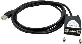 EXSYS EX-1311-2IS USB Type-A naar DB-9 kabel, zwart, 1,8 meter