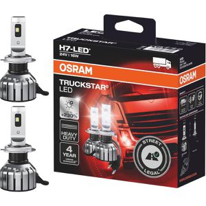 OSRAM Auto-Lampe Truckstar, 6000 Kelvin, H7, 24 V / 16 Watt, Scheinwerferlampe, LED-Retrofit, 2 Stück