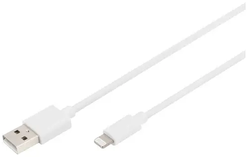 Digitus Handy, iPad/iPhone/iPod, Computer, Notebook Ladekabel [1x USB-A - 1x Lightning] 2 m USB-A, Apple Lightning