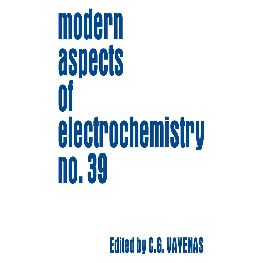 Springer Modern Aspects of Electrochemistry 39 (Englisch, Softcover, Constantinos G. Vayenas, Ralph E. White) (55581033)
