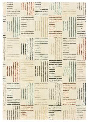 Carson Carrington Style Haven Jelsa Striped Ivory/ Multi Area Rug