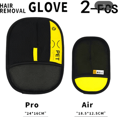 Inspire Picks FurSweep 2 in 1 Pet Hair Remover Grooming Glove & Lint Roller (pro And Air) 2 pcs