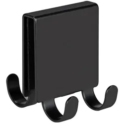 SCHÖNER WOHNEN-Kollektion Doppelduschhaken Brola 6,5 x 15 cm Metall Schwarz