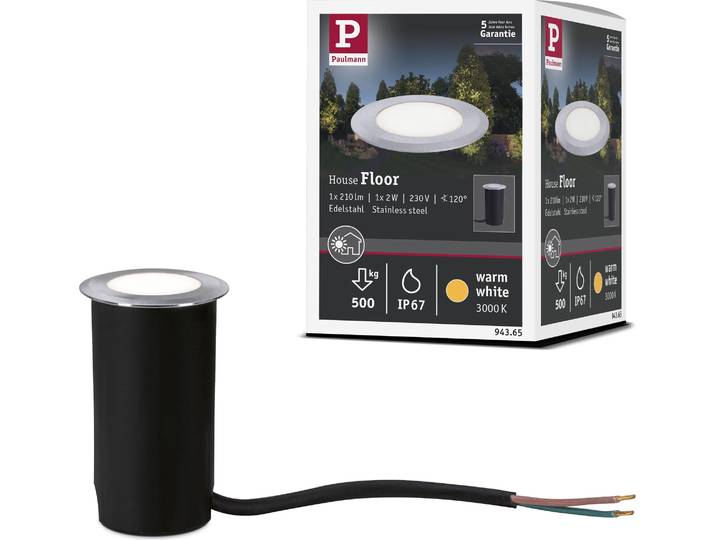Paulmann House LED Bodeneinbauleuchte Warmweiß