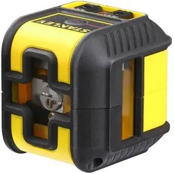 STANLEY Kompakter Linienlaser Cross90 mit roter Diode, horizontaler und vertikaler Linie mit zusätzlicher vertikaler Linie - STHT77502-1
