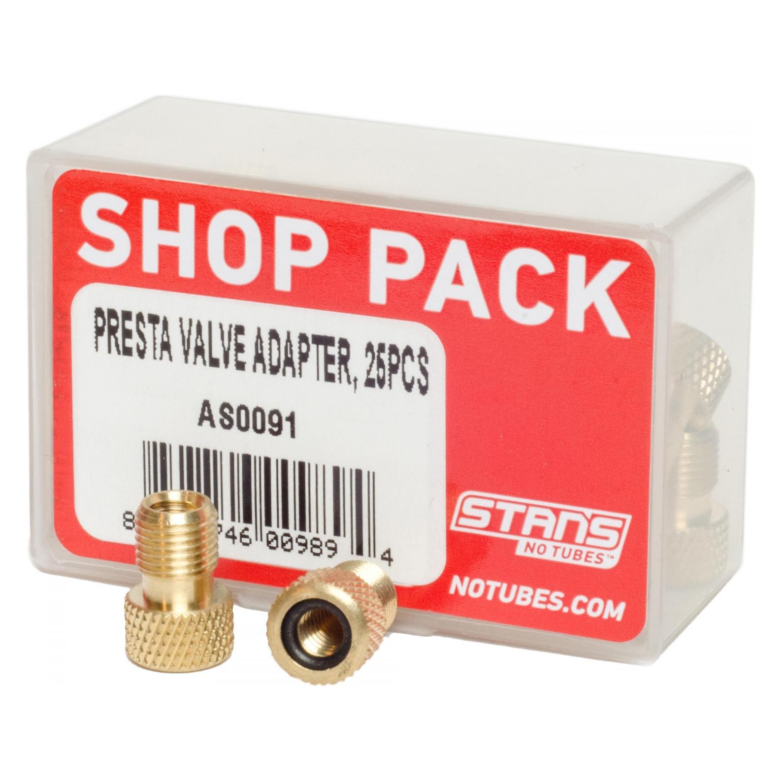 Notubes Stan's Presta Valve Adapter (Shop Pack - 25pcs) (ST172)