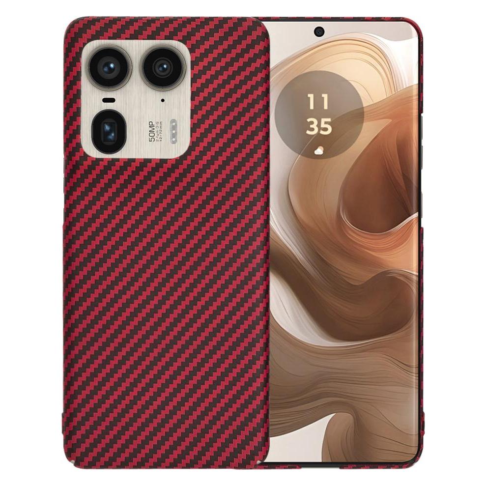 Techsuit - Carbonite FiberShell - Motorola Edge 50 Ultra - Red (Motorola Edge 50 Ultra) (56357093)