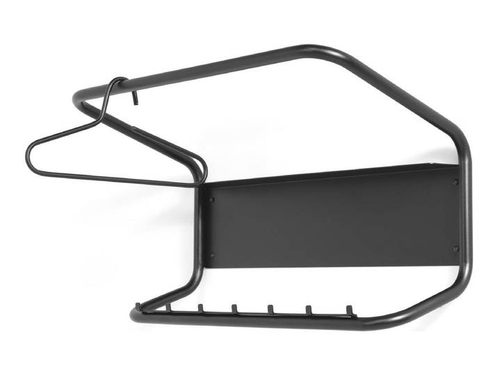 Designer Wandgarderobe Noreva - Schwarz - Luxusbetten24