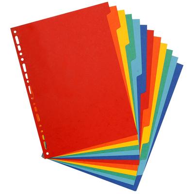 Exacompta Register aus Manilakarton 400g/qm, 12 Positionen, für DIN A4 Maxi